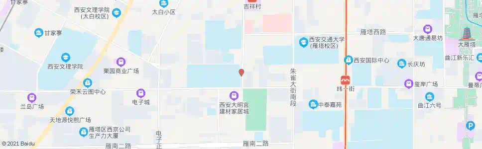 西安含光路_公交站地图_西安公交_妙搜公交查询2025