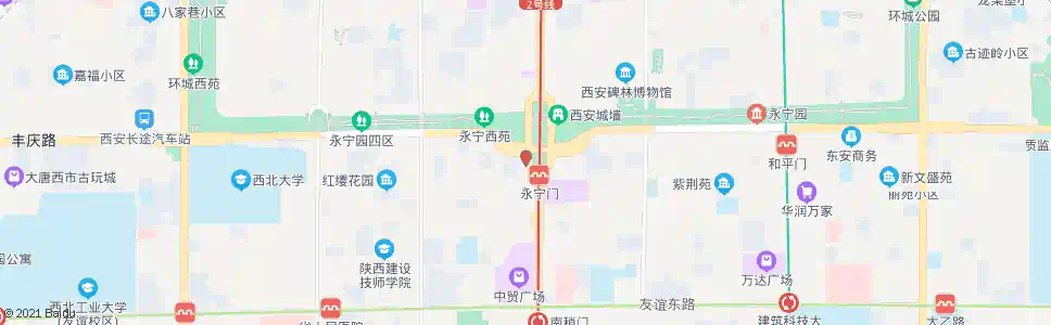 西安南门(外)_公交站地图_西安公交_妙搜公交查询2025