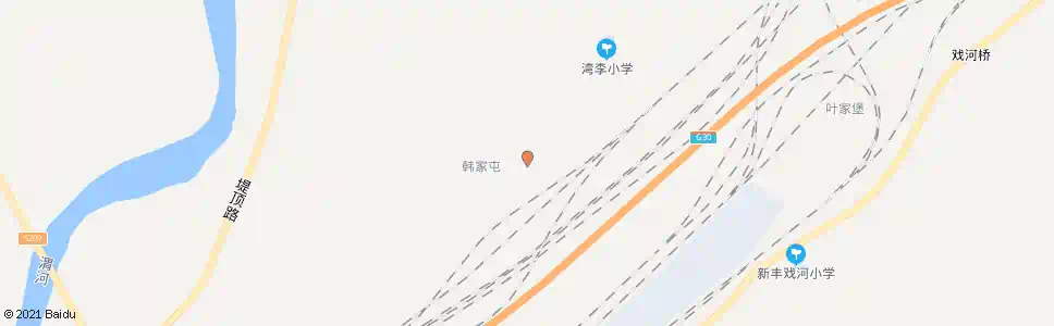 西安韩家_公交站地图_西安公交_妙搜公交查询2025