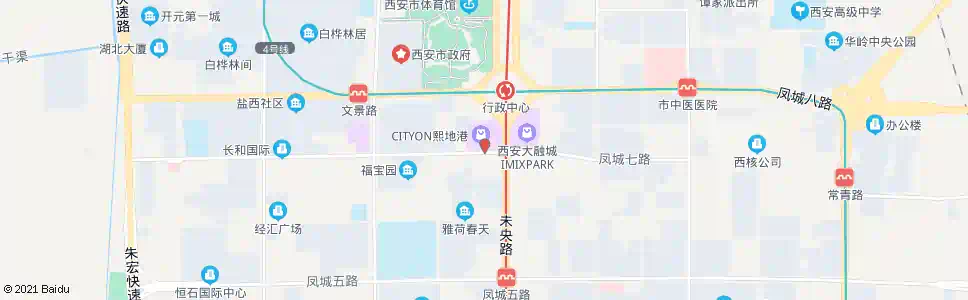 西安张家堡南街_公交站地图_西安公交_妙搜公交查询2025