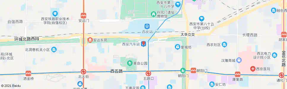 西安长安客运公司_公交站地图_西安公交_妙搜公交查询2025
