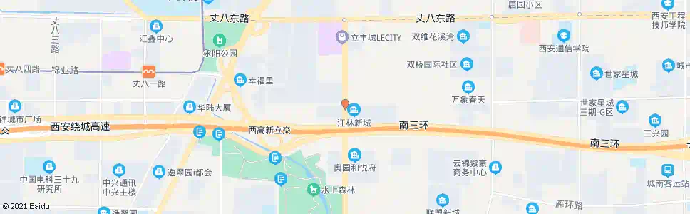 西安江林小区_公交站地图_西安公交_妙搜公交查询2025