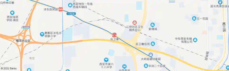 西安后卫寨站_公交站地图_西安公交_妙搜公交查询2025