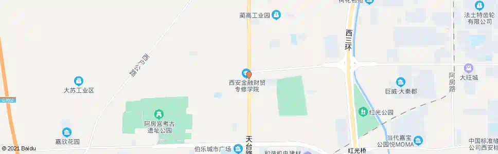 西安阿房一路西口_公交站地图_西安公交_妙搜公交查询2025
