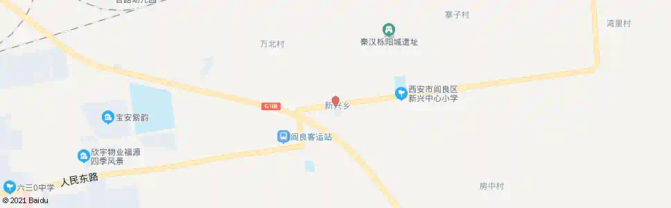 西安新兴街办_公交站地图_西安公交_妙搜公交查询2025