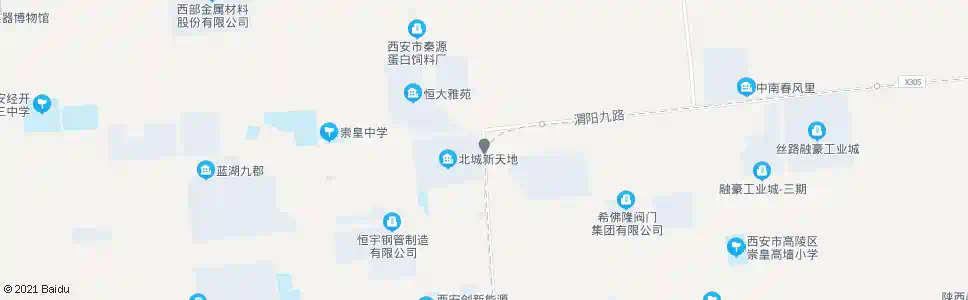 西安桑军大道北口_公交站地图_西安公交_妙搜公交查询2025
