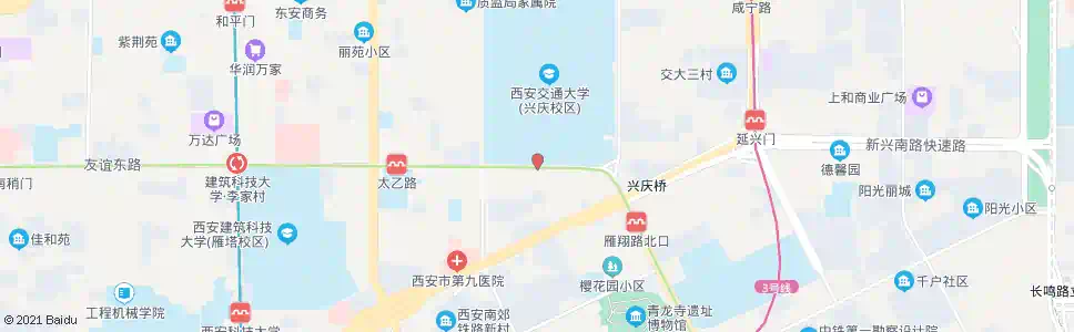 西安交大南门_公交站地图_西安公交_妙搜公交查询2025