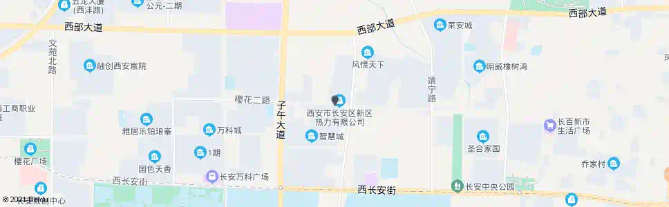 西安长安区热力公司_公交站地图_西安公交_妙搜公交查询2025