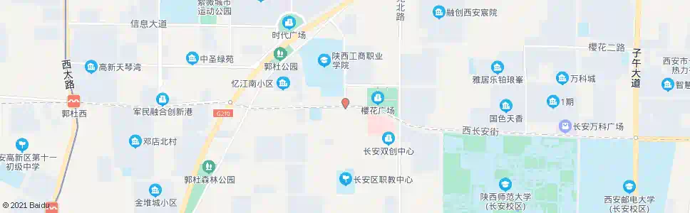 西安郭北村_公交站地图_西安公交_妙搜公交查询2025