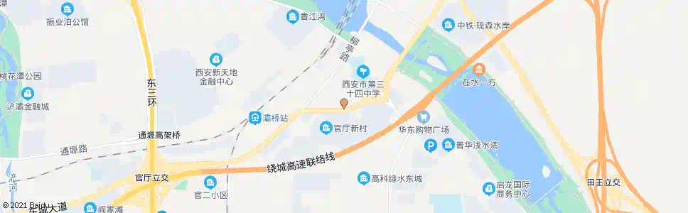 西安浐灞汽车服务中心_公交站地图_西安公交_妙搜公交查询2025