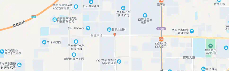 西安世纪大道上林路口_公交站地图_西安公交_妙搜公交查询2025