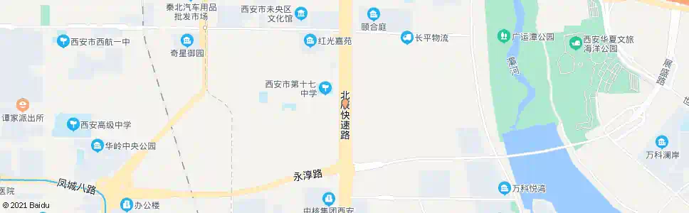 西安北辰路东方红村_公交站地图_西安公交_妙搜公交查询2025