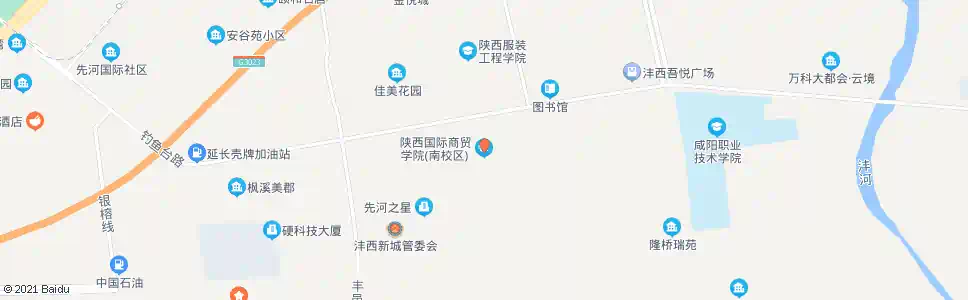 咸阳商贸学院_公交站地图_咸阳公交_妙搜公交查询2025