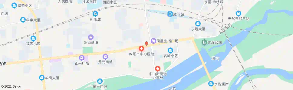 咸阳北门口什字_公交站地图_咸阳公交_妙搜公交查询2025