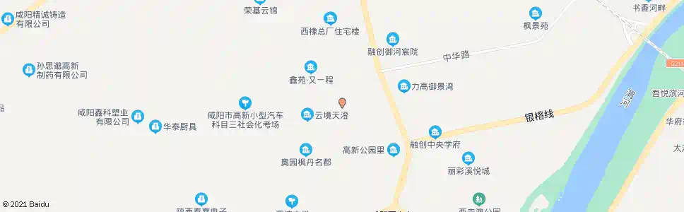 咸阳颐福阁老年公寓_公交站地图_咸阳公交_妙搜公交查询2025