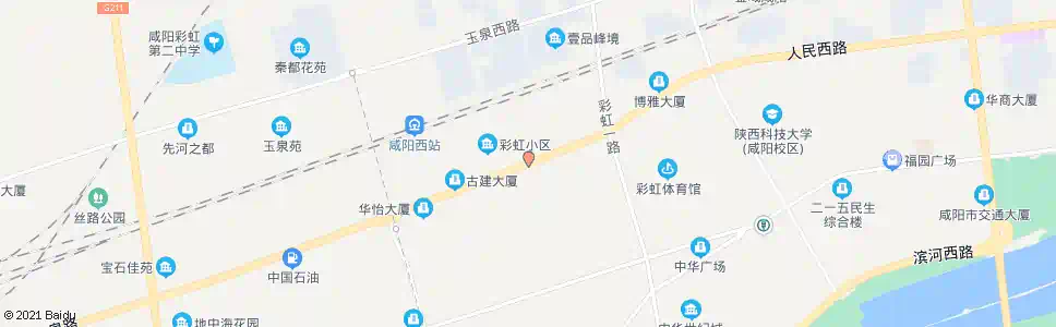 咸阳彩虹桥_公交站地图_咸阳公交_妙搜公交查询2025