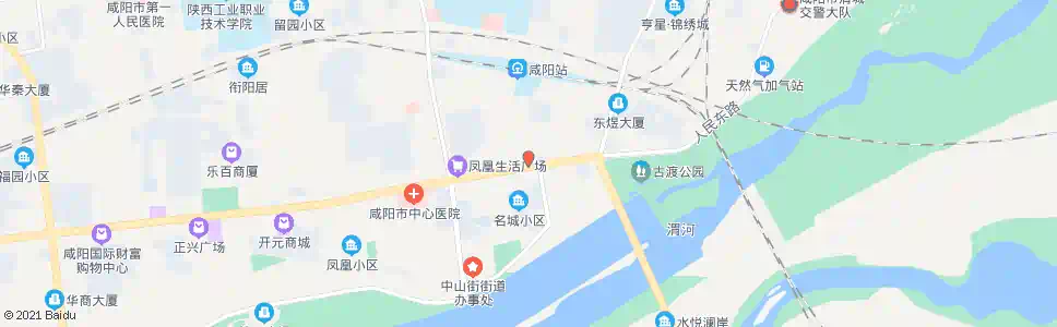咸阳抗战路十字_公交站地图_咸阳公交_妙搜公交查询2025