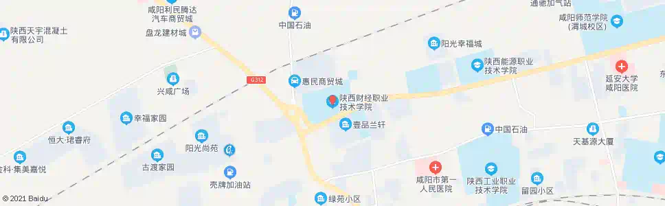 咸阳财院_公交站地图_咸阳公交_妙搜公交查询2025