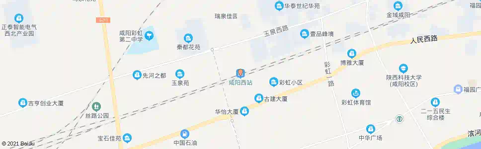 咸阳雁塔西路东口_公交站地图_咸阳公交_妙搜公交查询2025