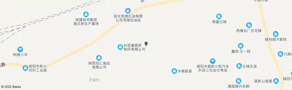 咸阳留印村_公交站地图_咸阳公交_妙搜公交查询2025