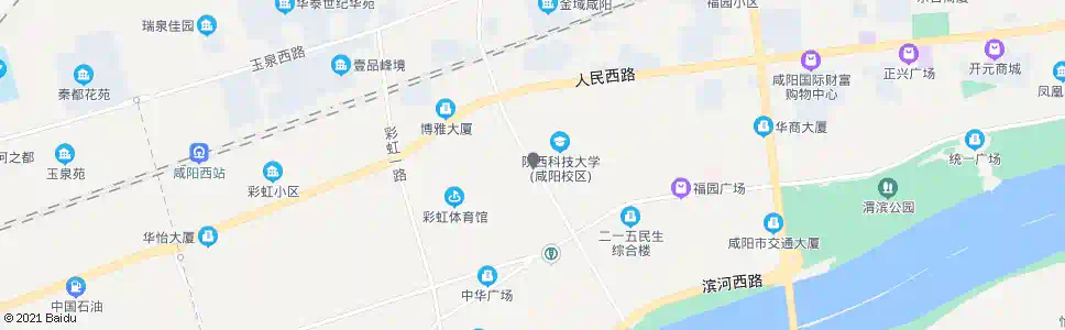 咸阳七里铺(咸通南路)_公交站地图_咸阳公交_妙搜公交查询2025