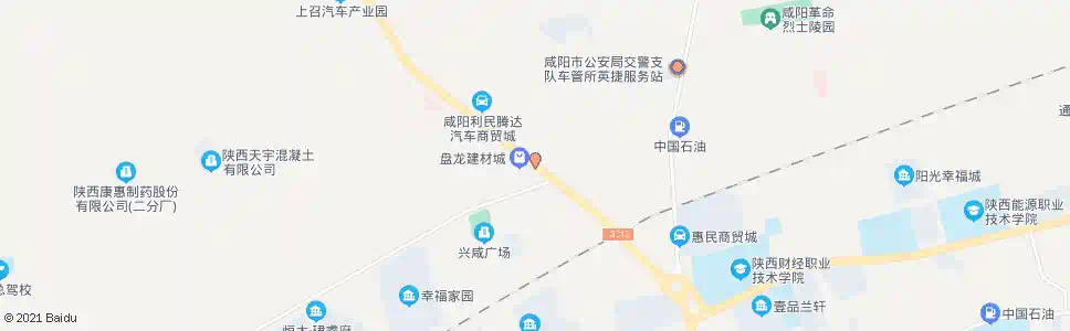 咸阳苏家寨_公交站地图_咸阳公交_妙搜公交查询2025