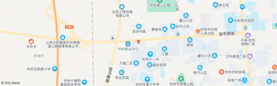 忻州消防支队_公交站地图_忻州公交_妙搜公交查询2025