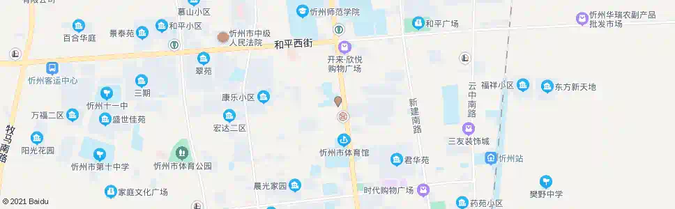 忻州实习饭店_公交站地图_忻州公交_妙搜公交查询2025