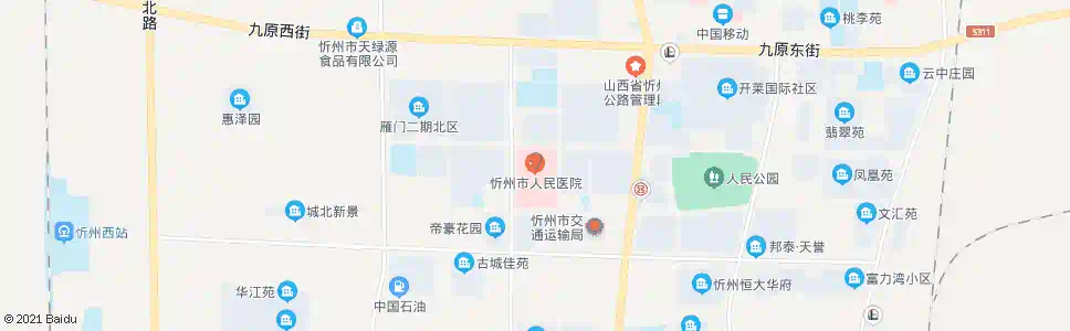 忻州市人民医院_公交站地图_忻州公交_妙搜公交查询2025