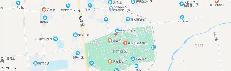 忻州忻府区招待所_公交站地图_忻州公交_妙搜公交查询2025