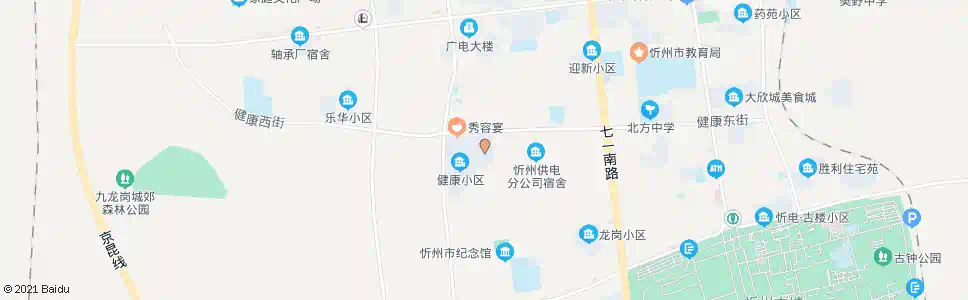 忻州杏林花苑_公交站地图_忻州公交_妙搜公交查询2025