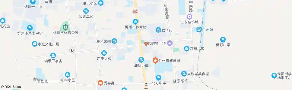 忻州军民路口_公交站地图_忻州公交_妙搜公交查询2025