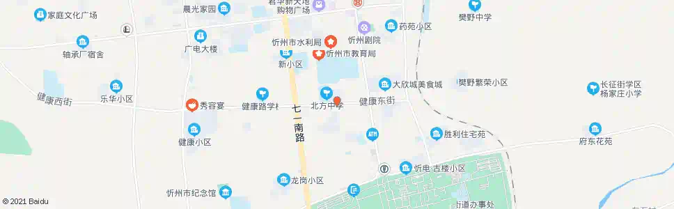 忻州健康路口_公交站地图_忻州公交_妙搜公交查询2025