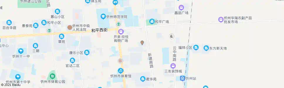 忻州面粉厂_公交站地图_忻州公交_妙搜公交查询2025