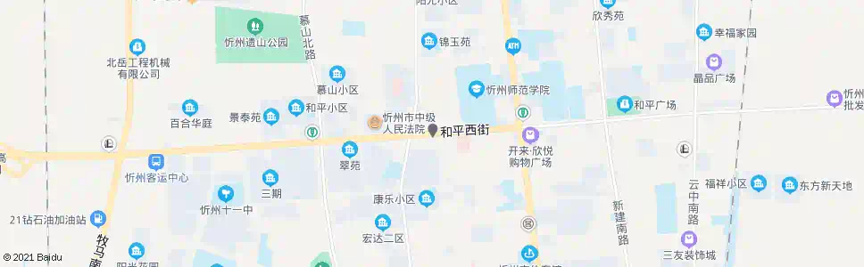忻州元遗山路口_公交站地图_忻州公交_妙搜公交查询2025