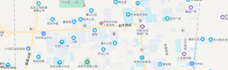 忻州玫瑰园小区_公交站地图_忻州公交_妙搜公交查询2025