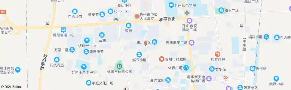 忻州兴财花苑_公交站地图_忻州公交_妙搜公交查询2025