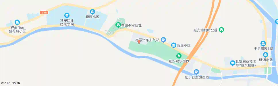 延安干部学院_公交站地图_延安公交_妙搜公交查询2025