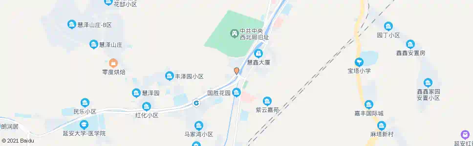 延安高苑大桥_公交站地图_延安公交_妙搜公交查询2025