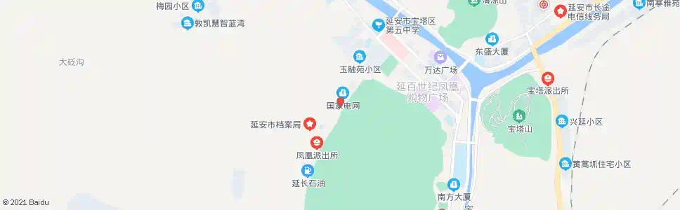 延安电缆厂_公交站地图_延安公交_妙搜公交查询2025