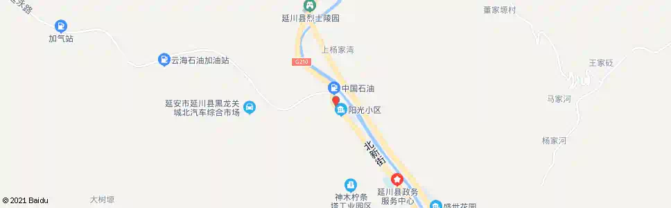 延安交警大队_公交站地图_延安公交_妙搜公交查询2025