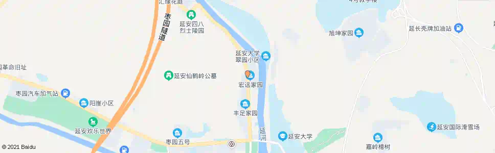 延安宏远小区_公交站地图_延安公交_妙搜公交查询2025