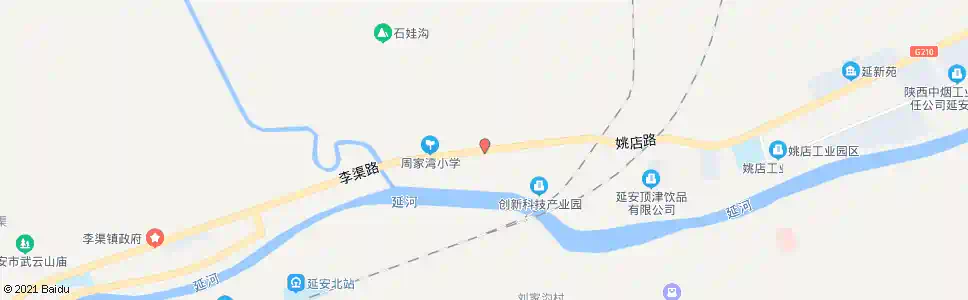 延安周家弯_公交站地图_延安公交_妙搜公交查询2025