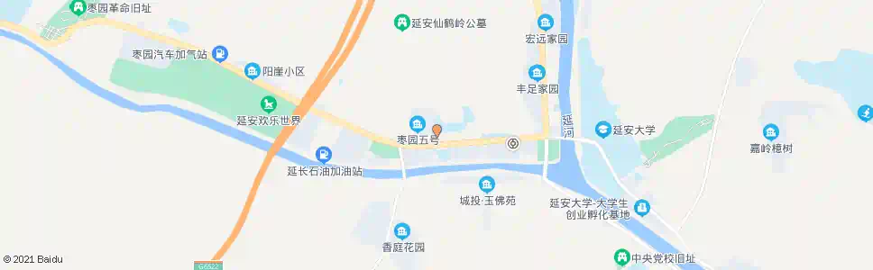 延安农校_公交站地图_延安公交_妙搜公交查询2025
