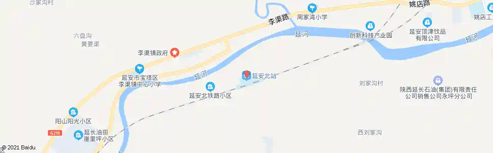 延安李渠_公交站地图_延安公交_妙搜公交查询2025