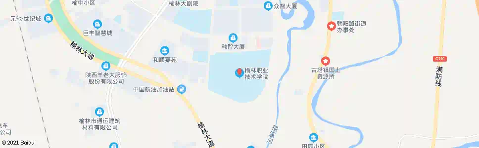 榆林职业技术学院_公交站地图_榆林公交_妙搜公交查询2025