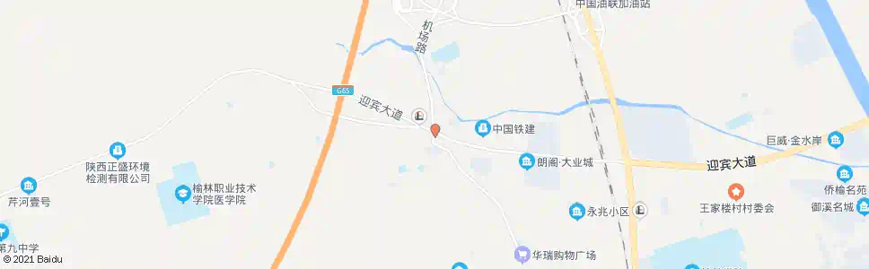 榆林210国道(迎宾大道)_公交站地图_榆林公交_妙搜公交查询2025