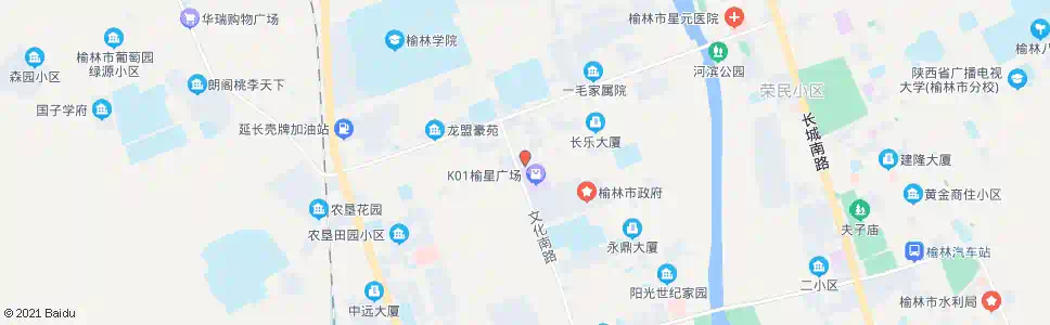 榆林保宁中路_公交站地图_榆林公交_妙搜公交查询2025