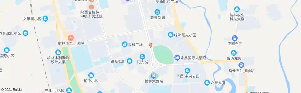 榆林阳光广场_公交站地图_榆林公交_妙搜公交查询2025