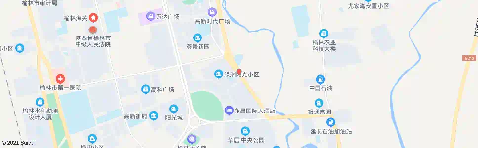 榆林绿洲小区_公交站地图_榆林公交_妙搜公交查询2025